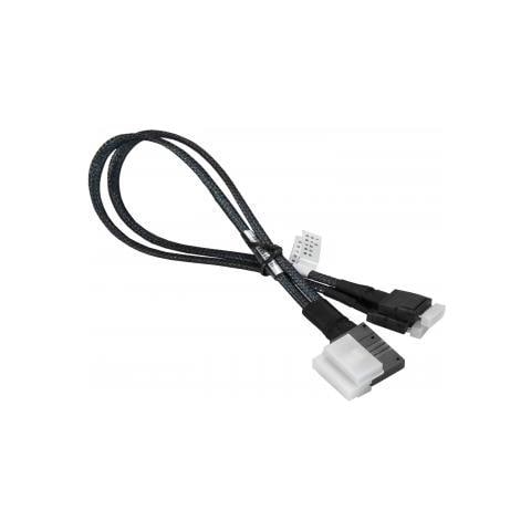Cavo interno SAS - 1x8 Slim SAS (SFF-8654) angolato a sinistra  - Foto 1