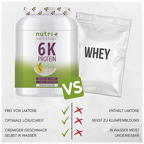 Nutri + 6k Proteine In Polvere Vegan, 1000 G Box - Foto 2