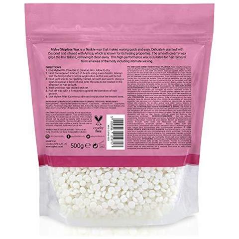 Kit Ceretta Professionale Con Scaldacera Beads Hard Wax 500g Spatole - Fagioli Film Solido Stripless Depilazione Ceretta Pellet No Striscia Necessario Made In Uk (coconut Arnica Wax Kit)  - Foto 4
