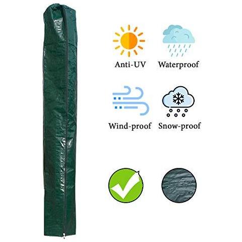Copertura Ombrellone Per Coperture Ombrellone 160x24x24cm Tessuto Impermeabile Draw String In Fondo Verde Blpc-pe160gr - Foto 2