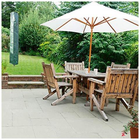 Copertura Ombrellone Per Coperture Ombrellone 160x24x24cm Tessuto Impermeabile Draw String In Fondo Verde Blpc-pe160gr - Foto 4