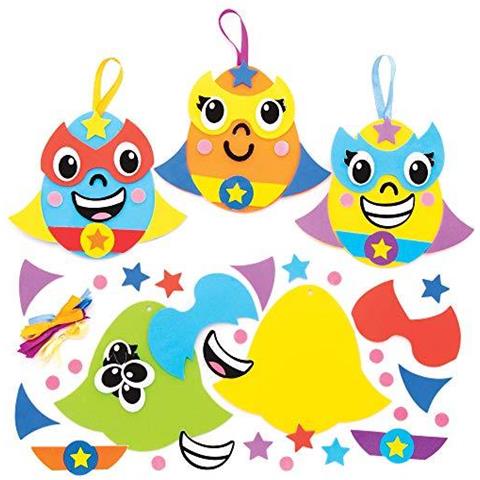 At461 Heroes Uovo Di Pasqua Ornament Kit - Confezione Da 8 Progettare Il Proprio Supereroe Easter Egg Ornamenti Mix Match Craft Set - Foto 1