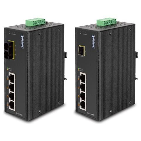 ISW-514PTF, IEEE 802.3, IEEE 802.3af, IEEE 802.3u, IEEE 802.3x, Fast Ethernet (10/100) , Nero, Cat5, Cat5e, Cat6, -40 - 75 °C, -40 - 85 °C - Foto 1