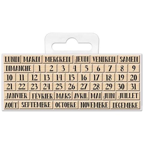 Timbro Di Legno - Giorni, Date E Mesi - Foto 1