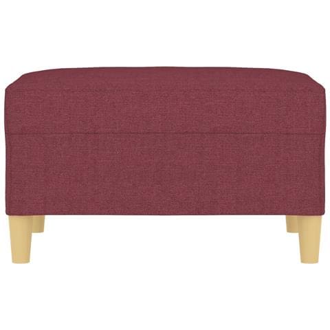 Poggiapiedi Rosso Vino 70x55x41 Cm In Tessuto - Foto 2