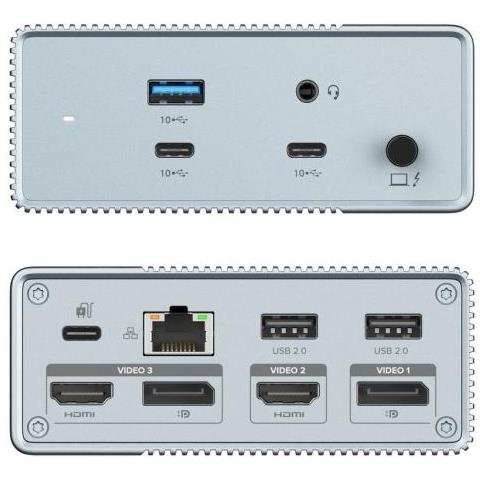 Hdg212b-gl Replicatore Di Porte E Docking Station Per Notebook Cablato Usb 3.2 Gen 1 (3.1 Gen 1) Type-c Grigio - Foto 3