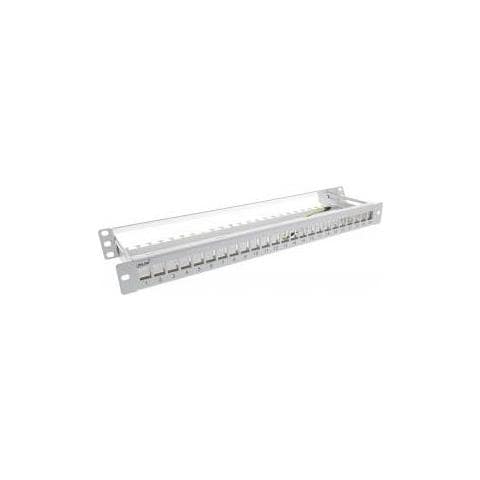 Patch Panel A 24 Vie, Keystone Blank Panel Con Estrazione, 19"" 1u Grigio - Foto 2