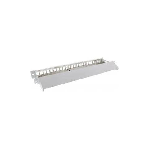 Patch Panel A 24 Vie, Keystone Blank Panel Con Estrazione, 19"" 1u Grigio - Foto 3