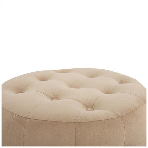 Pouf Tampa Velluto Beige Sabbia - Foto 2
