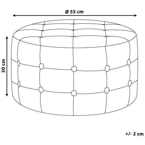 Pouf Tampa Velluto Beige Sabbia - Foto 6