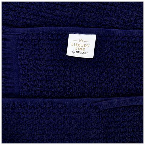 Set Di 9 Asciugamani Cotone Blu Marino Atiu - Foto 2