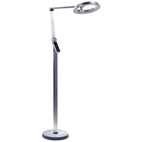 Lampada Da Terra A Led Carina Con Dimmer Metallo Argento - Foto 2