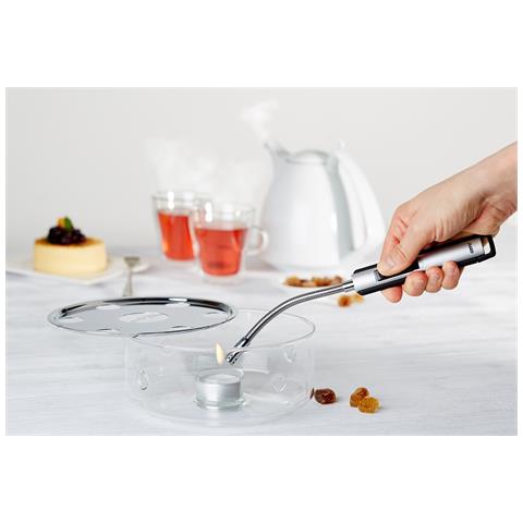 12980 accendino per cucina Accendino da cucina a scintilla Piezoelettrico Nero, Argento - Foto 3
