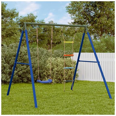 Set Gioco Da Esterno Con Altalena E Scala - Foto 8