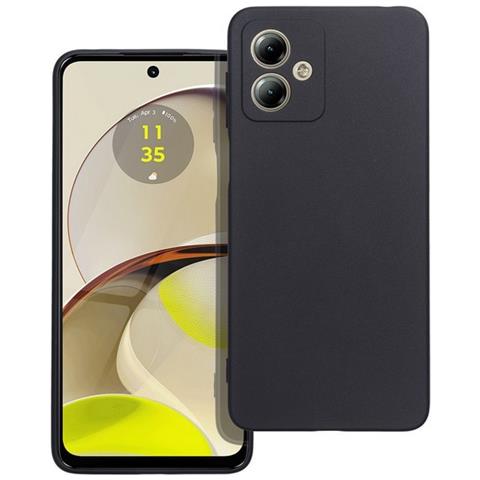 Custodia Tpu Silicone Cover Case Per Motorola Moto G14 Black - Foto 1