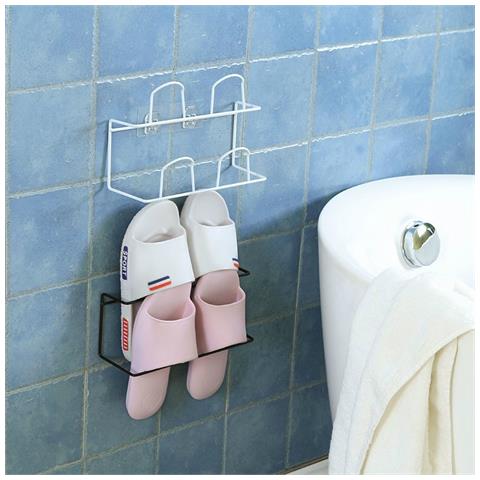 Scarpiera In Ferro A Doppio Strato Senza Perforazione White - Foto 4