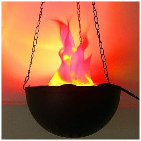 Lampada Effetto Fiamma Fuoco Ventilata Sospensione Decorare Casa Giardino Negozi - Foto 1