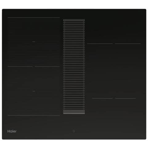 Piano Cottura HAIH6IESCF a Induzione 4 Zone Cottura da 60 cm Cappa Aspirante / Filtrante Colore Nero - Foto 1