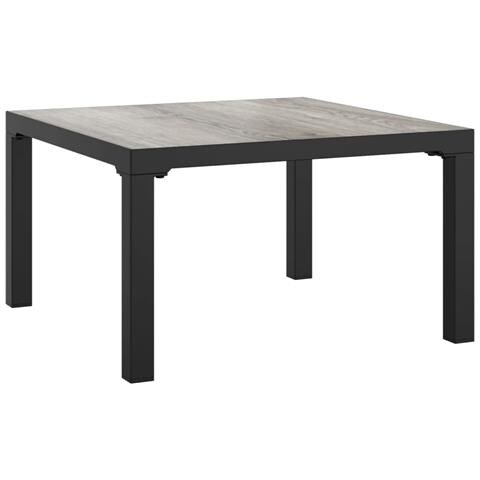 Set Salotto da Giardino 7 pz Nero e Grigio in Polyrattan - Foto 8