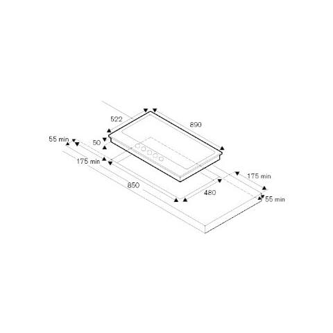 Piano Cottura P905LPRONE a Gas 5 Fuochi Gas Colore Nero - Foto 4