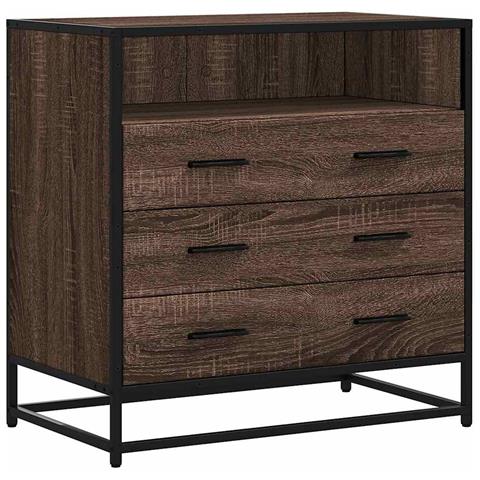 Cassettiera Rovere Marrone 70x41x70 Cm In Legno Multistrato - Foto 2