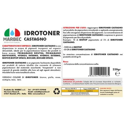 Idrotoner Castagno 250gr - Pigmento Idrosolubile - Foto 2