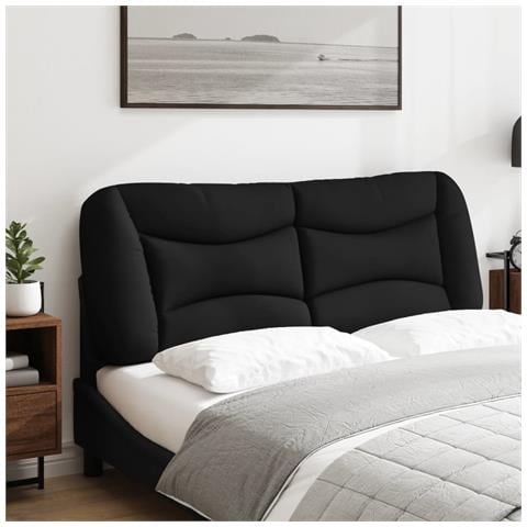 Lusso Casadino -  Cuscino Testiera Hvar Nero 140 Cm In Tessuto - Foto 2