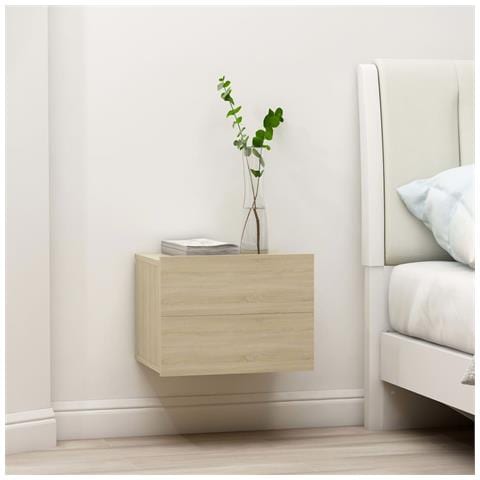 Lusso Casadino -  Comodino Rovere Sonoma 40x30x30 Cm In Legno Multistrato - Foto 2