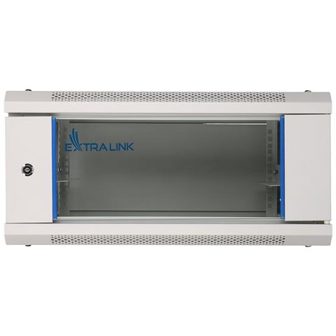 Extralink Armadio per montaggio su rack 4U 600x450 Grigio montaggio a parete, Da parete, 4U, 30 kg, Lucchetti, Grigio - Foto 1