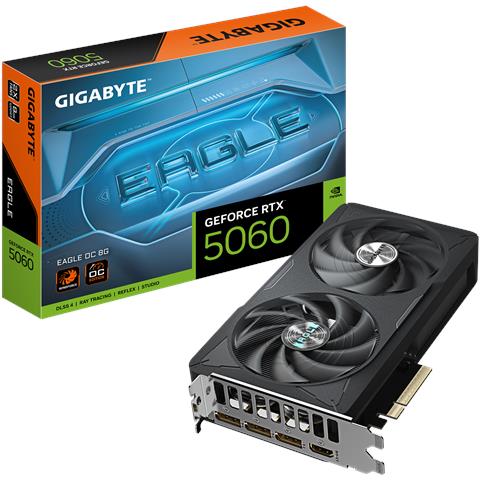 GeForce RTX 5060 EAGLE OC GV-N5060EAGLE OC-8GD 8 GB GDDR7 PCI Express 5.0 3 x DisplayPort 1 x HDMI - Foto 1
