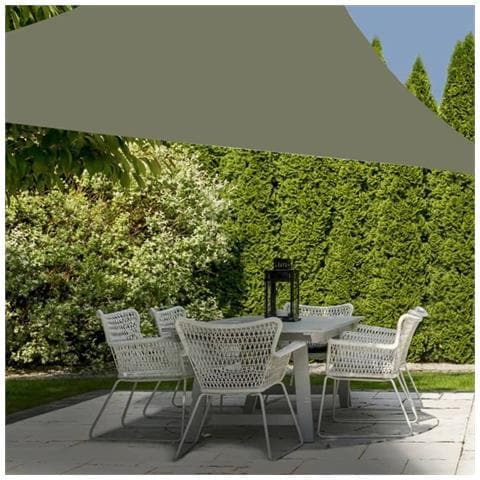 Vela Parasole 3x3x3 m Verde a Triangolo - Foto 2