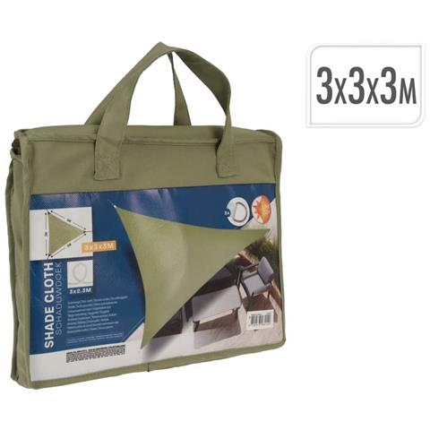 Vela Parasole 3x3x3 m Verde a Triangolo - Foto 4
