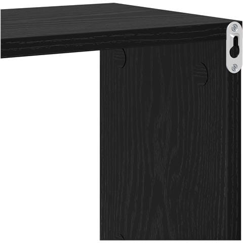 Mensola a muro Rovere Nero 100x20x53 cm Legno Ingegnerizzato - Foto 9