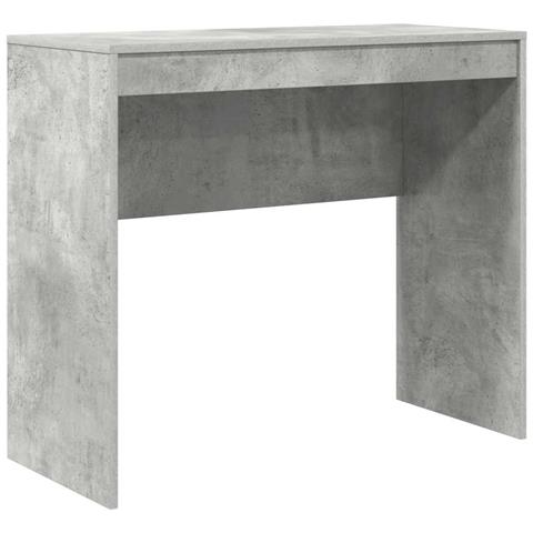 Scrivania Grigio cemento 90 x 40 x 76 cm Legno multistrato - Foto 1