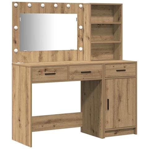 Tavolo da Trucco con cassetto 2 pcs Marrone 78.5 x 41 x 135 cm - Foto 1