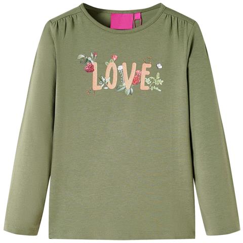 Maglietta per Bambini a Maniche Lunghe Cachi 104 - Foto 1