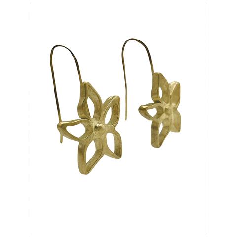 Orecchino A Gancio Blom Irregolare In Ottone Placcato Oro - Foto 6