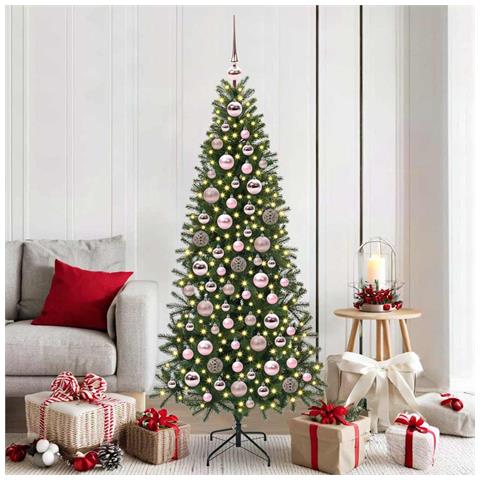 Set di Palle di Natale con 300 LED 120 pcs Rosa Plastica - Foto 2