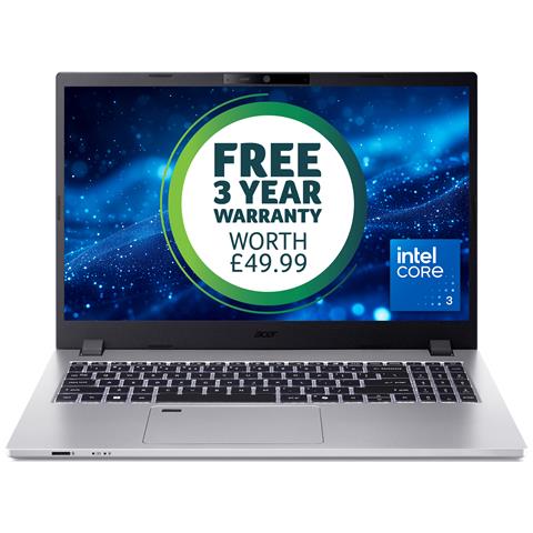 TravelMate P2 TMP215-55-TCO-32BG Intel Core 3 100U Computer portatile 39,6 cm (15.6") Full HD 8 GB DDR5-SDRAM 256 GB SSD Wi-Fi 6E (802.11ax) Windows 11 Pro Argento - Foto 1