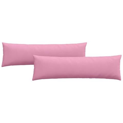 Cuscini da Divano 2 pcs Rosa 145 x 40 cm Tessuto - Foto 1