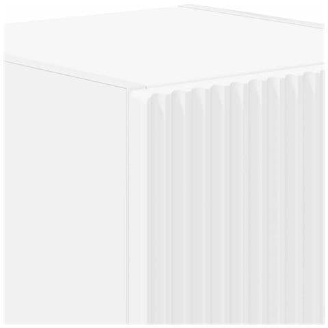Mobile TV da parete Bianco 30 x 31 x 40 cm Legno multistrato - Foto 9
