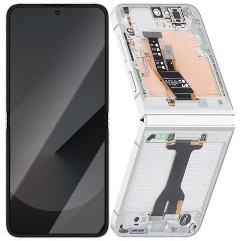 Schermo Interno Amoled Completo Per Galaxy Z Flip 6 Service Pack, Bianco - Foto 1