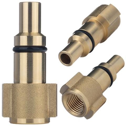 Adattatore Baionetta Per Idropulitrice Compatibile Con Lavor Nuovo Tipo - Morsetto 1/4"" | Ottone Di Alta Qualità, 160bar, 60°c | Accessori Pulizia - Foto 1