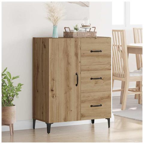 Credenza Rovere artigianale 69,5 x 34 x 90 cm Legno multistrato - Foto 2