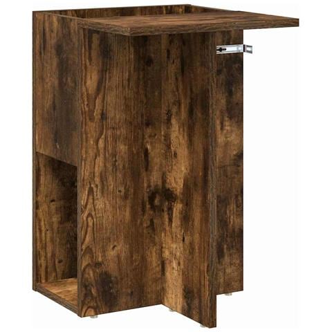Tavolino Rovere fumé 35 x 40 x 55 cm Legno multistrato - Foto 1