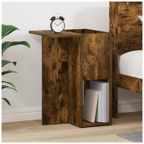 Tavolino Rovere fumé 35 x 40 x 55 cm Legno multistrato - Foto 2