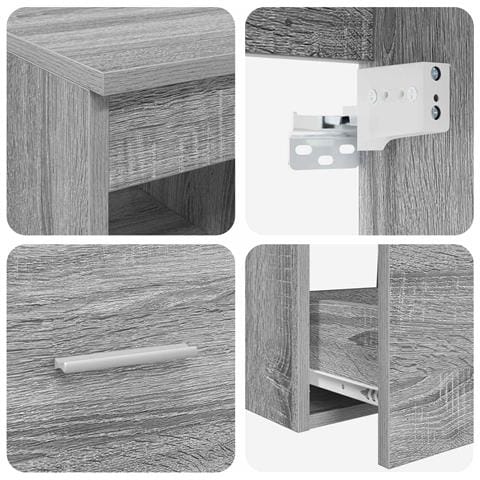 Set di mobili per il bagno 2 pcs Sonoma grigio - Foto 2