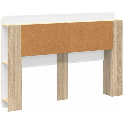 Testata del letto Rovere Sonoma Legno ingegnerizzato - Foto 8