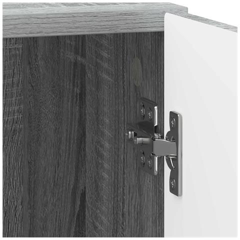 Armadio da Notte 2 pcs Grigio Sonoma 43 x 34,5 x 50 cm - Foto 9