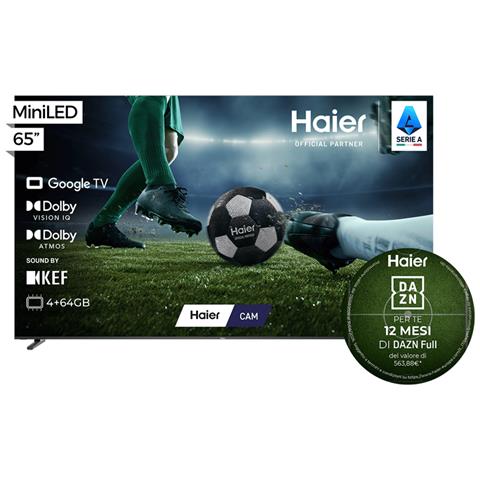 Smart TV QLED Mini LED Ultra 65" H65M92FUX, 4K, UltraSense AI, Google TV, Ultra Crystal-Black, Dolby Vision IQ, Sound by KEF, 144Hz, HDMI 2.1 x4 - Foto 1
